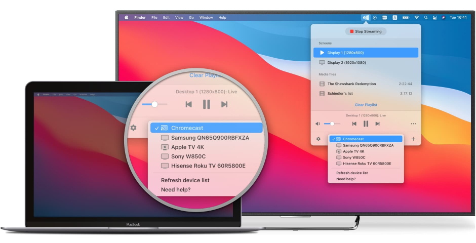 MacBook auf TV spiegeln