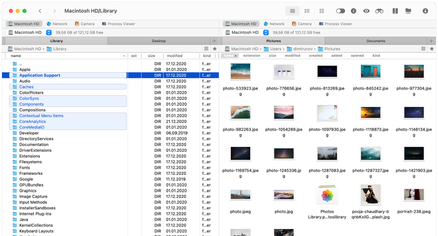 Commander One main window Commander One main window